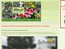 Tablet Screenshot of gartenbau-schmid.de